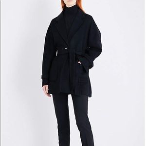 The Kooples Oversize black wool coat-XXS